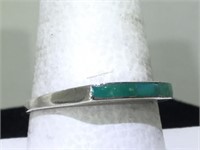 Sterling Silver SW Ring with Turquoise - size