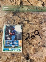Rick Mahler Autographed Topps Baseball Card