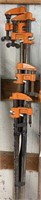 (4) Pipe Clamps - Assorted Lengths