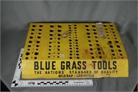 Blue Grass drill bits display