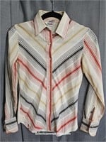 Retro 70's vintage women's striped shirt