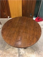 Set of Three Walnut Effect Low Circular Coffee