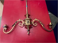 Quality Brass Two Tier Ceiling Light (70 cm W x