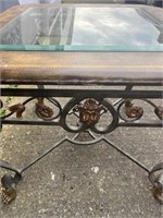 Wrought Iron Centre Table with Gilded