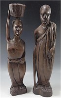 2 AFRICAN HERITAG COLLECTION WOODEN TRIBAL FIGURES
