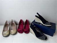 3 Pairs size 7.5 DKNY & Anne Klein Shoes