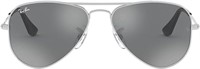 Ray-ban Grey Mirrored Silver Kids Sunglasses