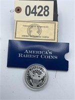 BUST DOLLAR 1804 REPLICA COIN 2 OZ OF .999 PURE SI