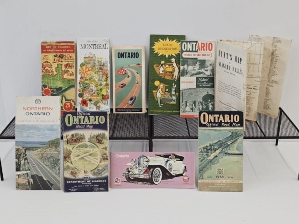 1950 - 60'S MAPS - ONTARIO - TORONTO NIAGARA