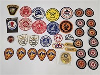37 ASSORTED PATCHES & BUTTONS