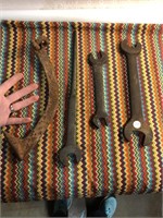 Lot of Old Metal Wrenches & Tools