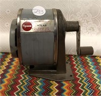 Vintage Atlas Wall / Desk Mount Pencil Sharpener