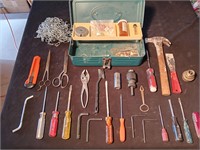 Small Metal Tool Box Tull Of Tools