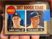 2017 Topps heritage Aaron Judge/Tyler Austin  #214