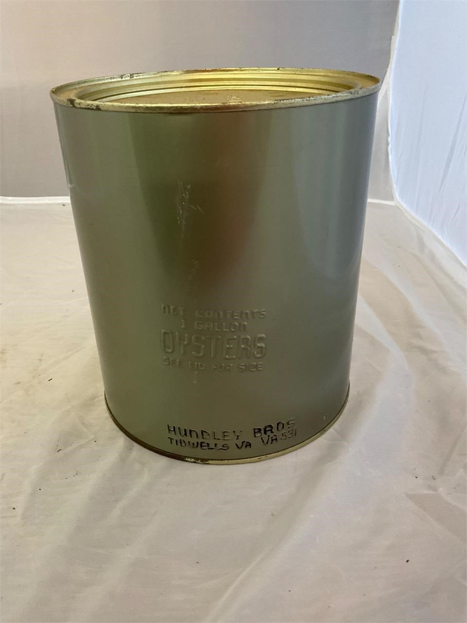 Hundley Bros Tidwells VA 531 Gallon Oyster Can