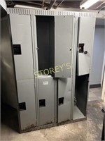 8 Door Set of Staff Lockers - 4' x 18 x 6'