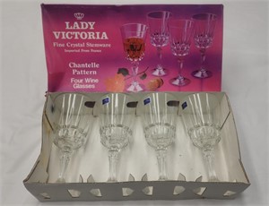 Fine China Wine Glasses by Lady Victoria