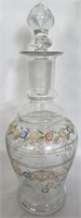 Hand Painted Glass Decanter