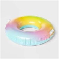 Inflatable Swim Tube Colorful Ombr 33 Round Rainbo