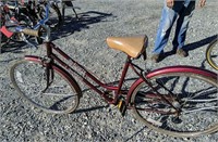 Burgundy Huffy Bay Pointe 3-speed Bicycle