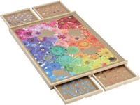 Wooden Jigsaw Puzzle Board Table for 1500 Pieces