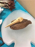 Wood carved bird