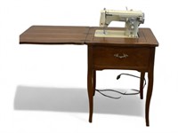 Vintage Jolson Sewing Machine In Cabinet