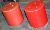 2 NEW LARGE 6IN 3 WICK CANDLES