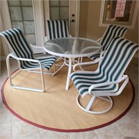 Vintage Samsonite Patio Table & Four Chairs