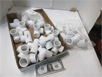 Assorted PVC coupling pieces