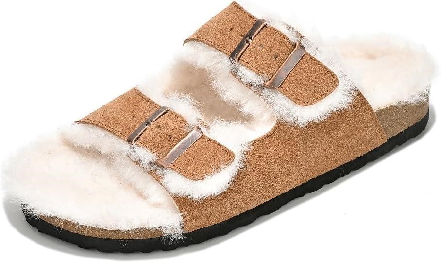 PROJECT CLOUD Suede Fur Women's Sandals