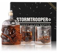 New New stormtrooper whiskey decanter and glasses