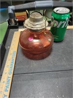 Vintage Glass Oil Lamp Base