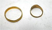 2 Gold Rings 4.4g