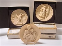 Bradford Exchange 3D Alabaster Plates