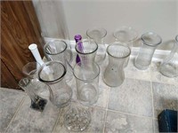 Extra Large Lot of Glass Vases