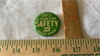 1975 A Year for Safety Chicago Region button