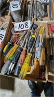 Box Lot of Screwdrivers