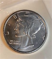 1 Ounce Mercury Silver Round