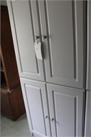 4 door white cabinet
