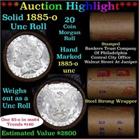 ***Auction Highlight*** Full solid date 1885-o Unc