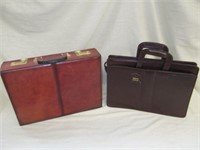 Bond Street Leather Lined Locking Briefcase