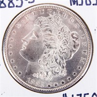 Coin  1885-S Morgan Silver Dollar Brilliant Unc.