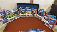 9 miscellaneous lot of new Hot wheels on card