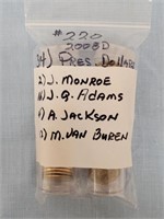 (34) 2008D Presidential Dollars, (2) J. Monroe,