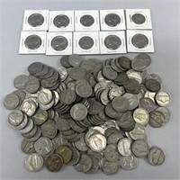 (204) Jefferson Nickels- (Mixed Dates 1938 & up)