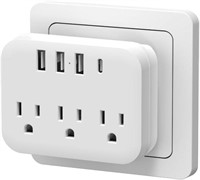 3-Outlet & 3-USB Power Strip