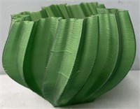 Green Plastic Sculptural Vase, Post Modern Art
