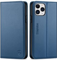 SHIELDON Case for iPhone 11 Pro, Genuine Leather