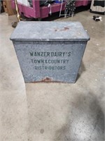Wanzer Dairy  milk box 14 x 9 x 15"